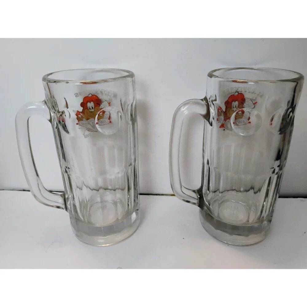Lot of 2 A&W Root Beer Glass Mugs 2021 Great Root Bear Happiness Is Stein